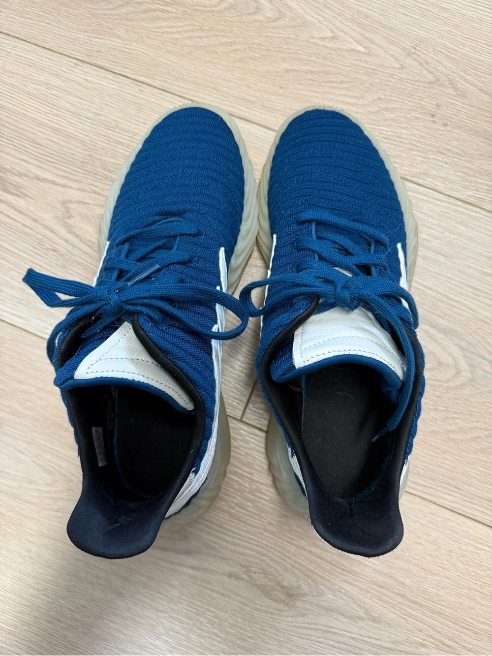 Adidas Men's Sobakov Legend Marine Blue Cloud White Boost Sneakers BD7562 10.5